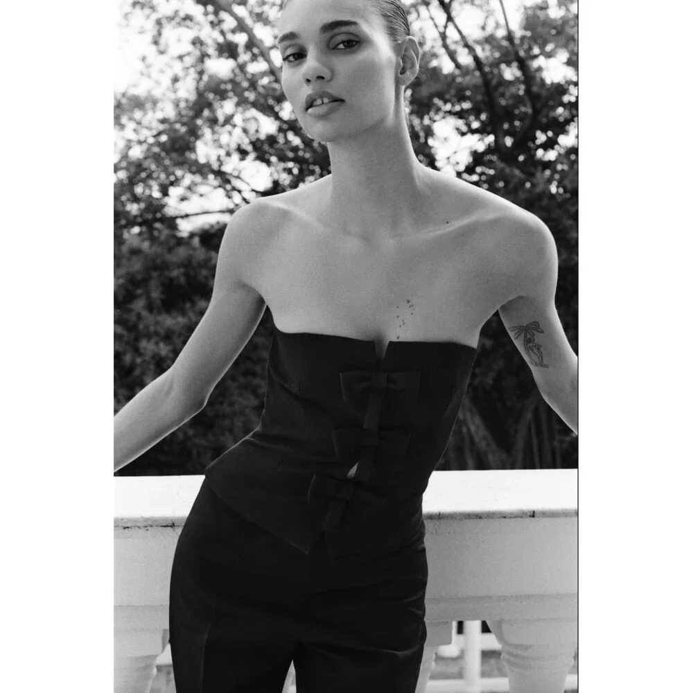 BLOGGER'S FAVE! Zara Strapless Jumpsuit Black NWT